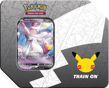 POKEMON TCG - 25TH ANNIVERYSARY DARK SYLVEON TIN (BIG)