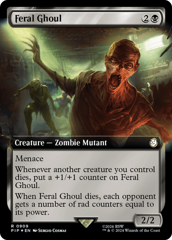 Feral Ghoul (Extended Art) (Surge Foil) [Fallout]
