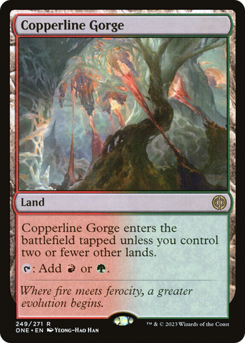 Copperline Gorge [Phyrexia: All Will Be One]