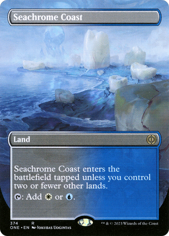 Seachrome Coast (Borderless Alternate Art) [Phyrexia: All Will Be One]