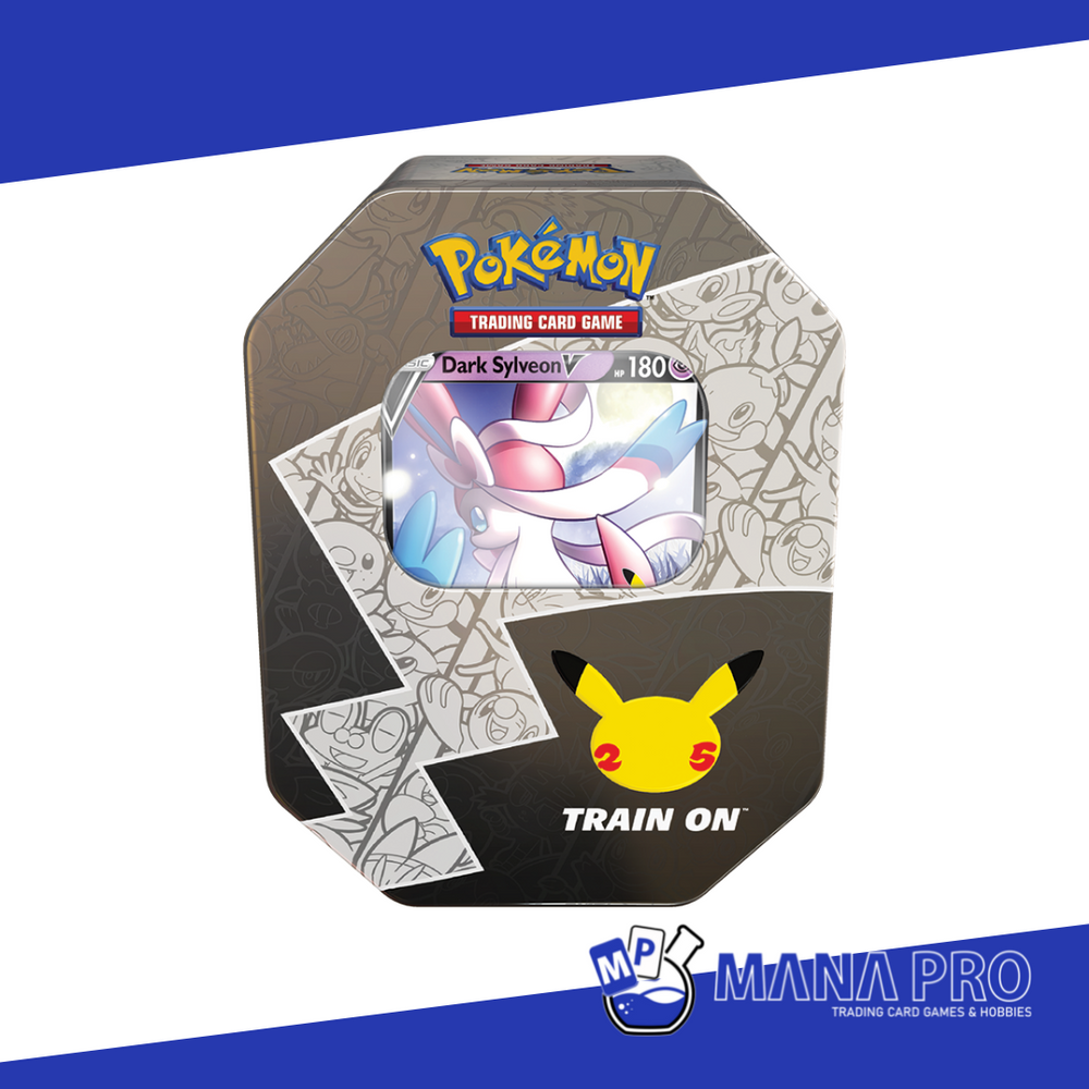 POKEMON TCG - 25TH ANNIVERYSARY DARK SYLVEON TIN (SMALL)