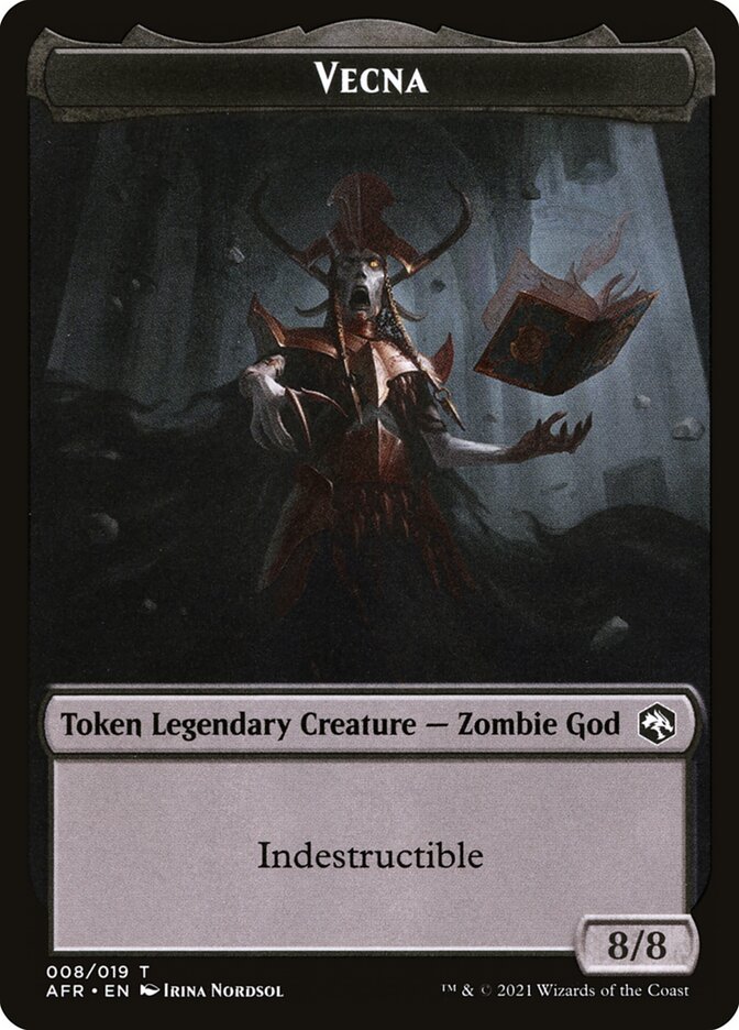 Devil // Vecna Double-sided Token [Dungeons & Dragons: Adventures in the Forgotten Realms Tokens]