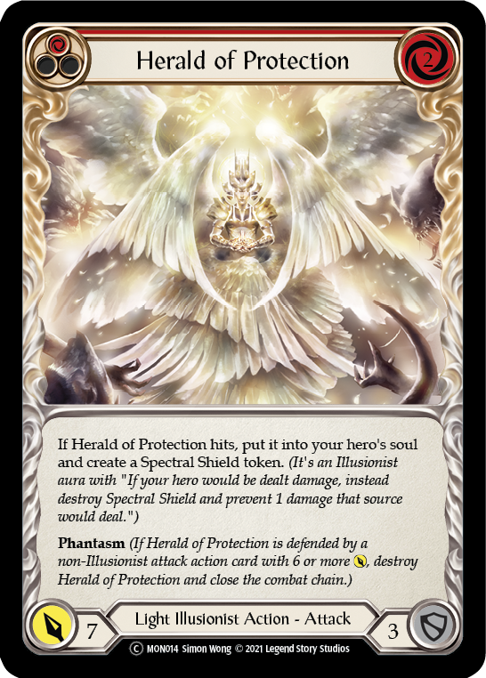 Herald of Protection (Red) [U-MON014] Unlimited Edition Normal