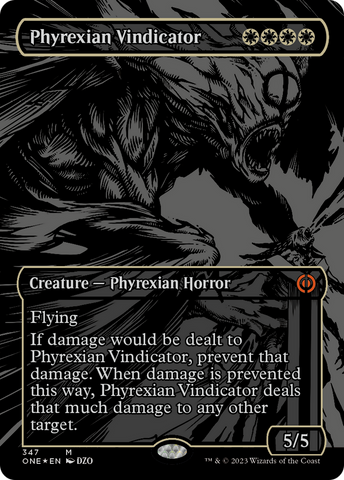 Phyrexian Vindicator (Oil Slick Raised Foil) [Phyrexia: All Will Be One]