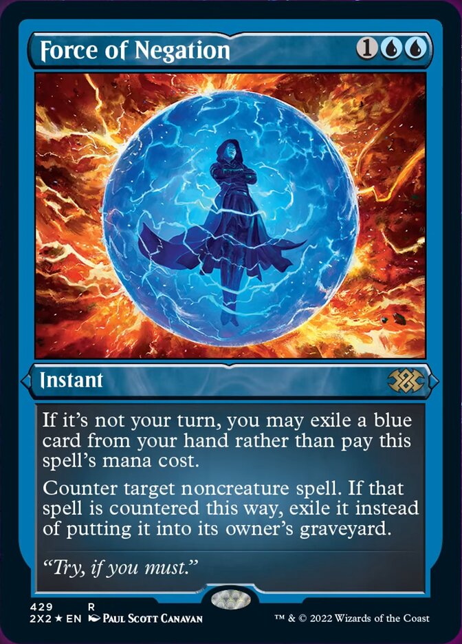 Force of Negation (Foil Etched) [Double Masters 2022]