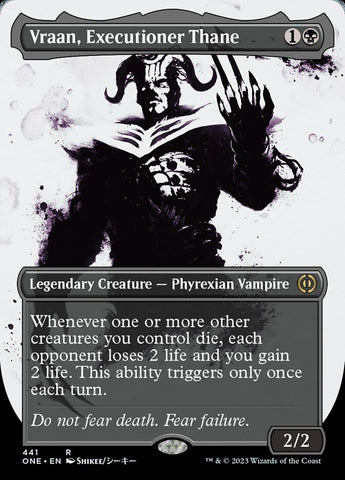 Vraan, Executioner Thane (Borderless Ichor Step-and-Compleat Foil) [Phyrexia: All Will Be One]