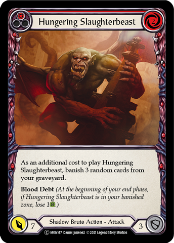 Hungering Slaughterbeast (Red) [U-MON147] Unlimited Edition Normal