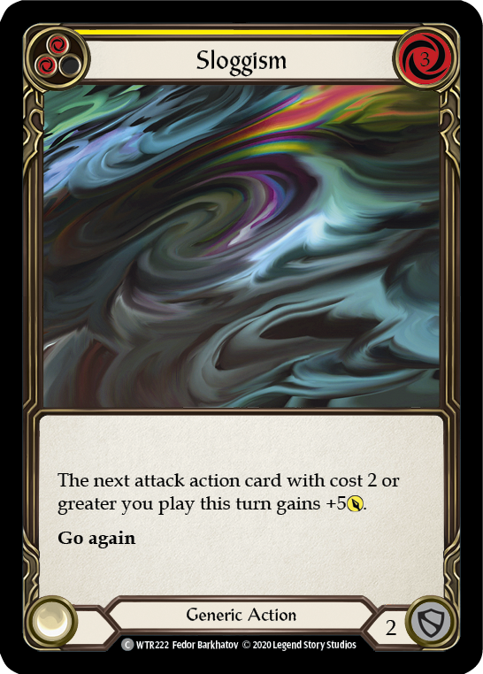 Sloggism (Yellow) [WTR222] Unlimited Edition Rainbow Foil