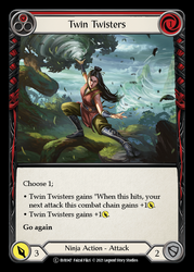 Twin Twisters (Red) [EVR047] (Everfest)  1st Edition Rainbow Foil